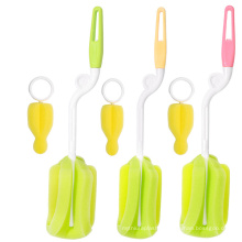 Baby Rotary Spinning Bottle and Nipple Sponge Brush